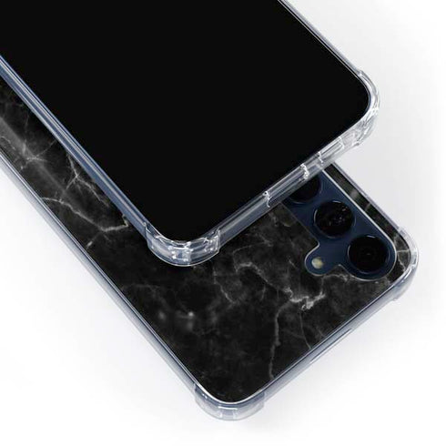 Black Marble Galaxy A35 5G Clear Case